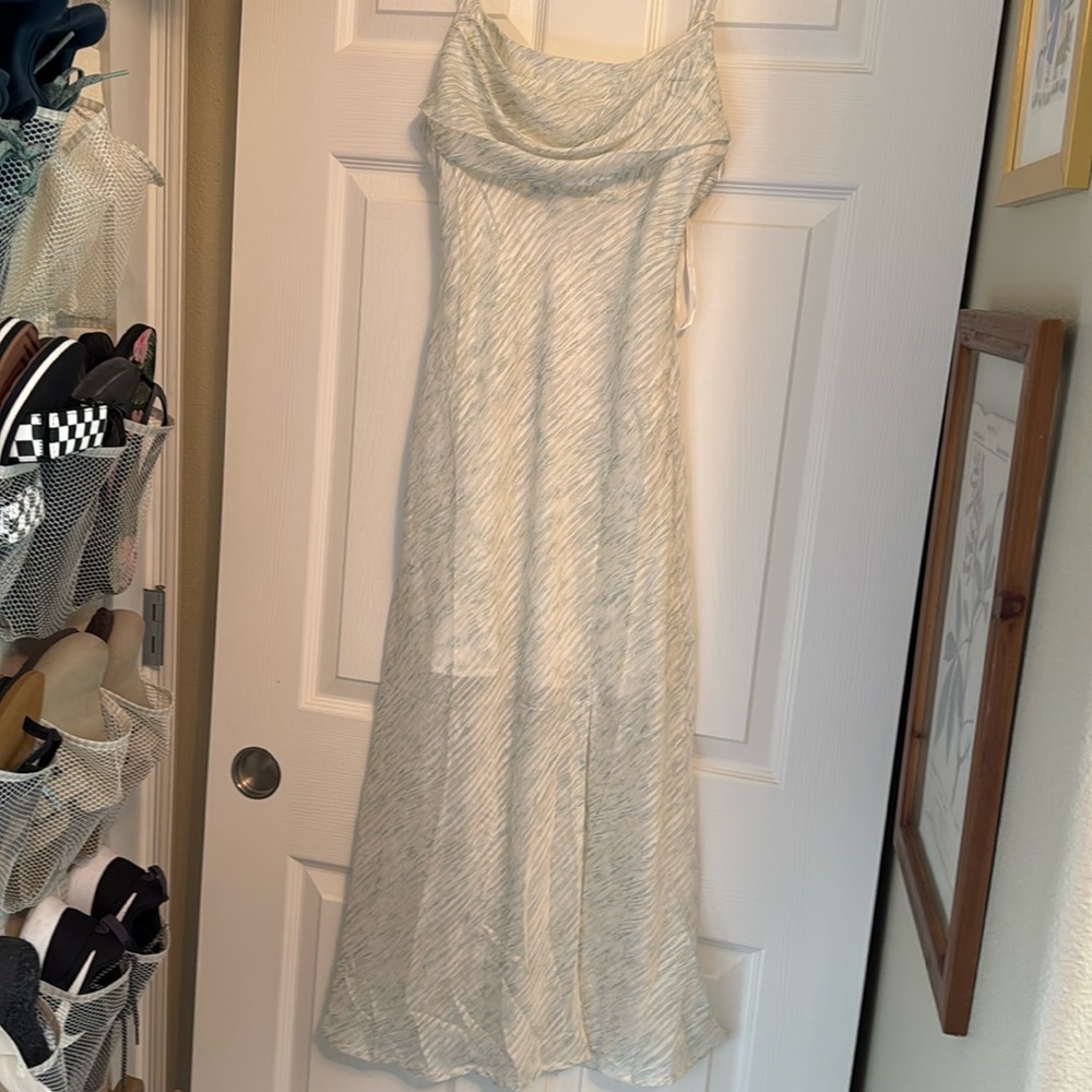 White and green small dress